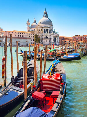 A gondola in Venice