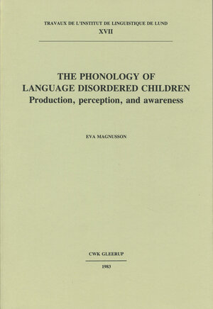 The phonology of language disordered children
