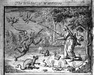 Ur Richard Boulton's "A Compleat History of Magick, Sorcery, and Witchcraft" från år 1715. Ur Richard Boulton's "A Compleat History of Magick, Sorcery, and Witchcraft" från år 1715.