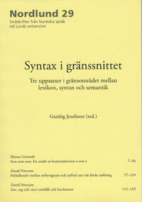 Syntax i gränssnittet