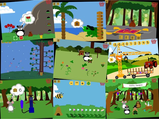 Bilder från spelet den magiska trdgården