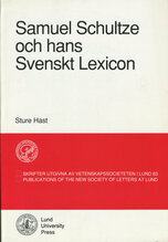 Samuel Schultze och hans Svenskt lexicon
