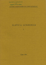Slavica Lundensia 1