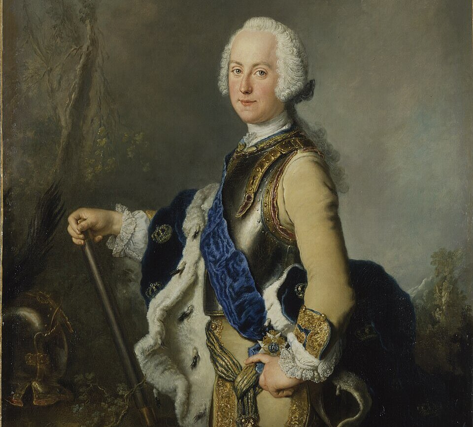 Målning av Adolphe-Frédéric (ici peint par Antoine Pesne) a été roi de Suède et grand-duc de Finlande de 1751 à 1771. Nationalmuseum/Wikimedia