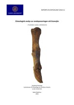 Osteologisk analys av rendeponeringen vid Gransjön