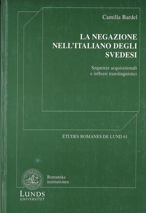 La negazione nell'italiano degli svedesi