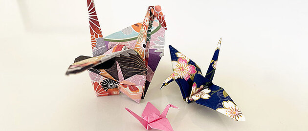 En vikt origami.
