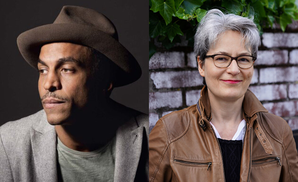 Humanistiska fakultetens hedersdoktorer 2022. Jason Diakite (Foto: Therese Öhrvall), Martina Kessel (Foto: privat).