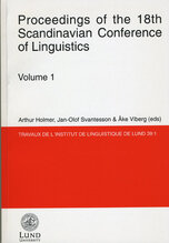 Proceedings of the 18th Scandinavian Conference of Linguistics