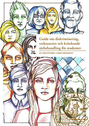 Omslag till broschyren Guide om diskriminering, trakasserier och kränkande särbehandling för studenter 