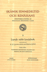 Lunds stifts landebok. D. 2, Nuvarande Kristianstads, Hallands och Blekinge län samt Bornholm