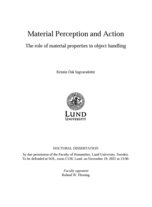 Material perception and action