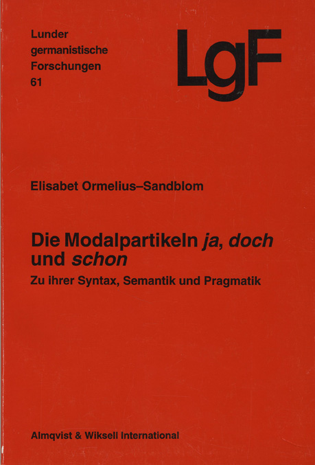 Die Modalpartikeln ja, doch und schon
