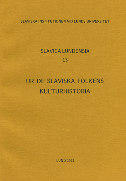 Ur de slaviska folkens kulturhistoria