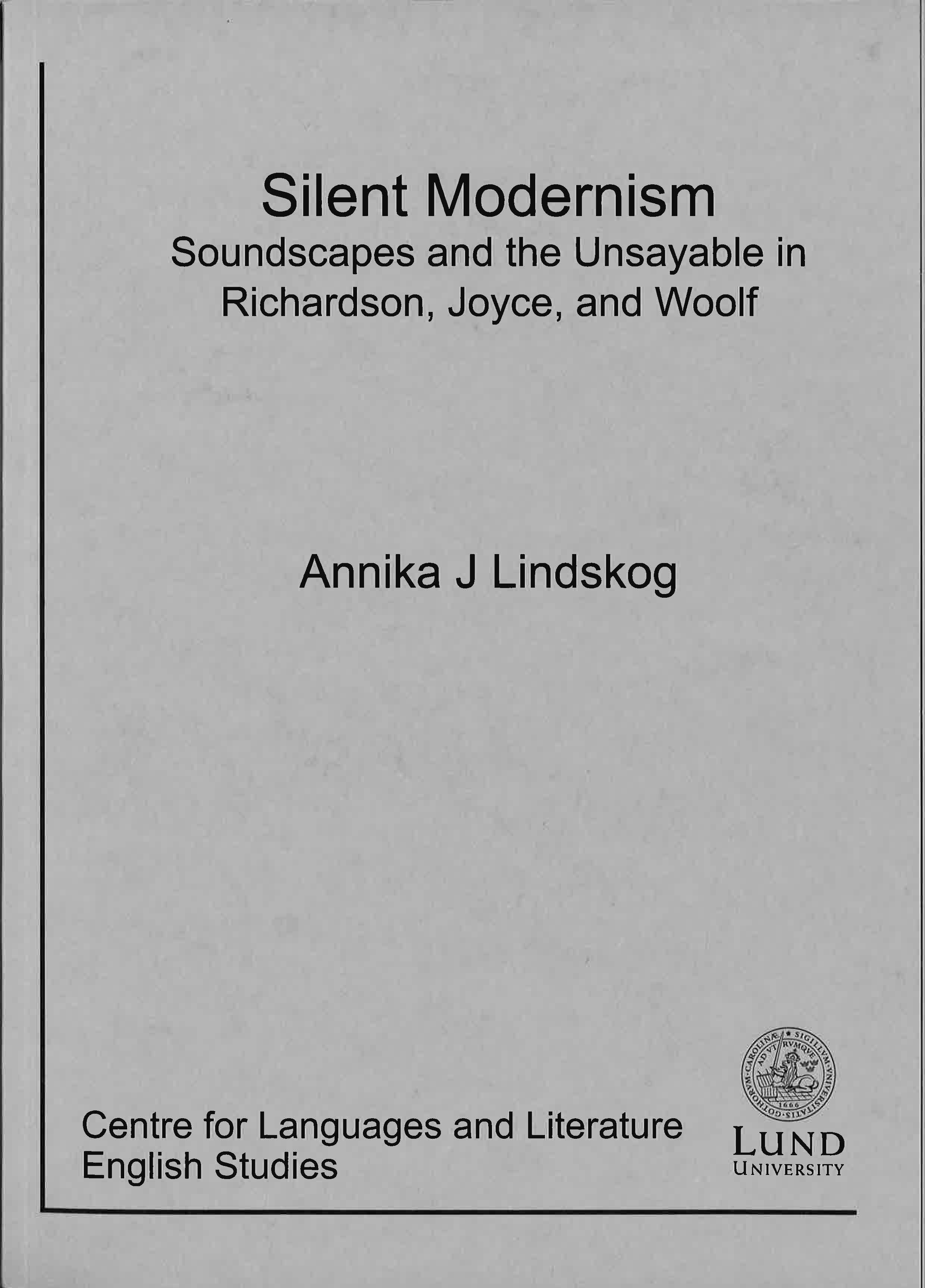 Silent Modernism