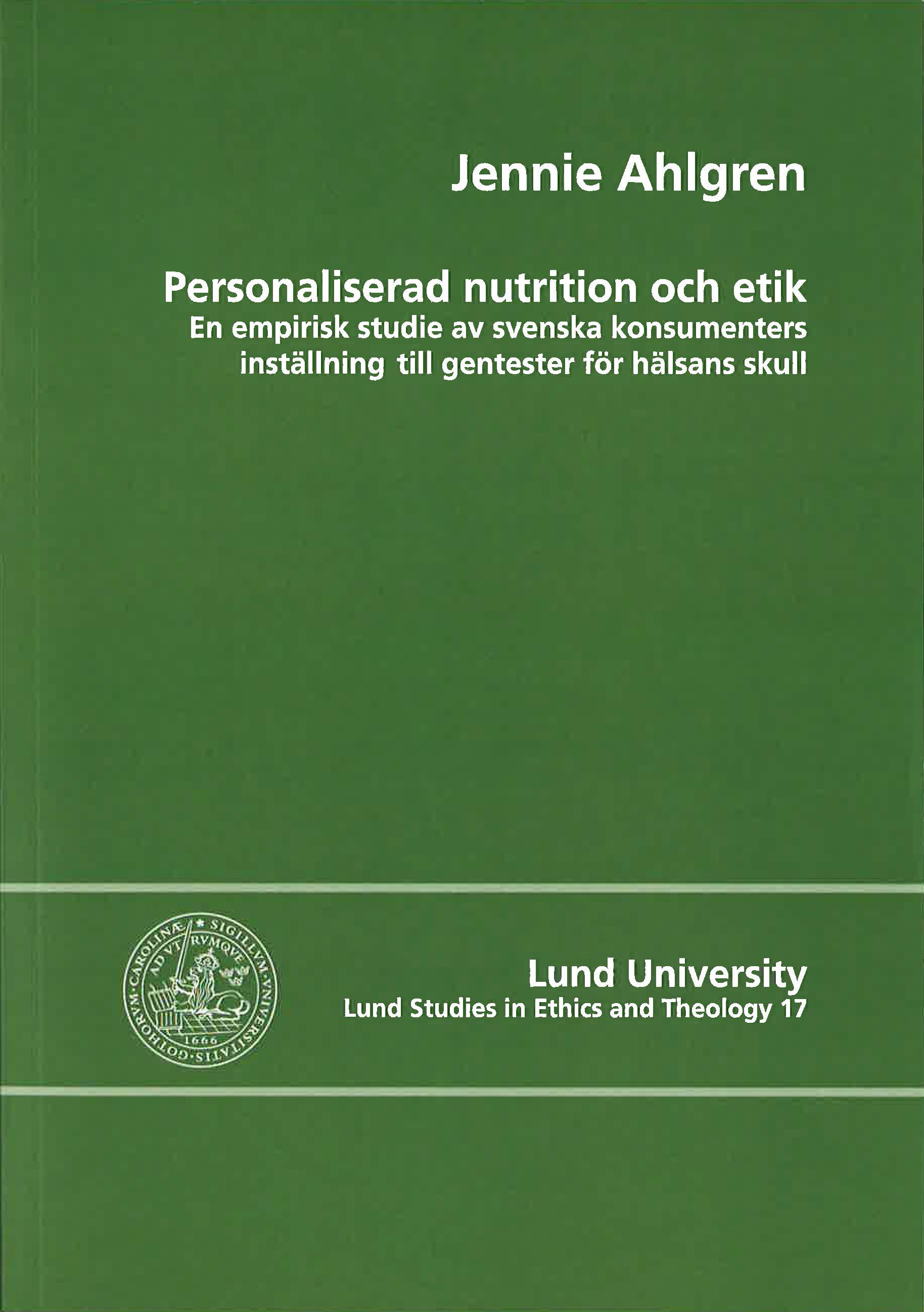 Personaliserad nutrition och etik