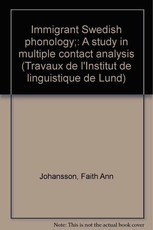 Immigrant Swedish phonology