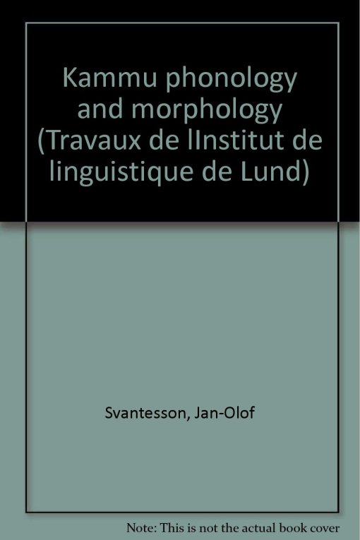 Kammu phonology and morphology