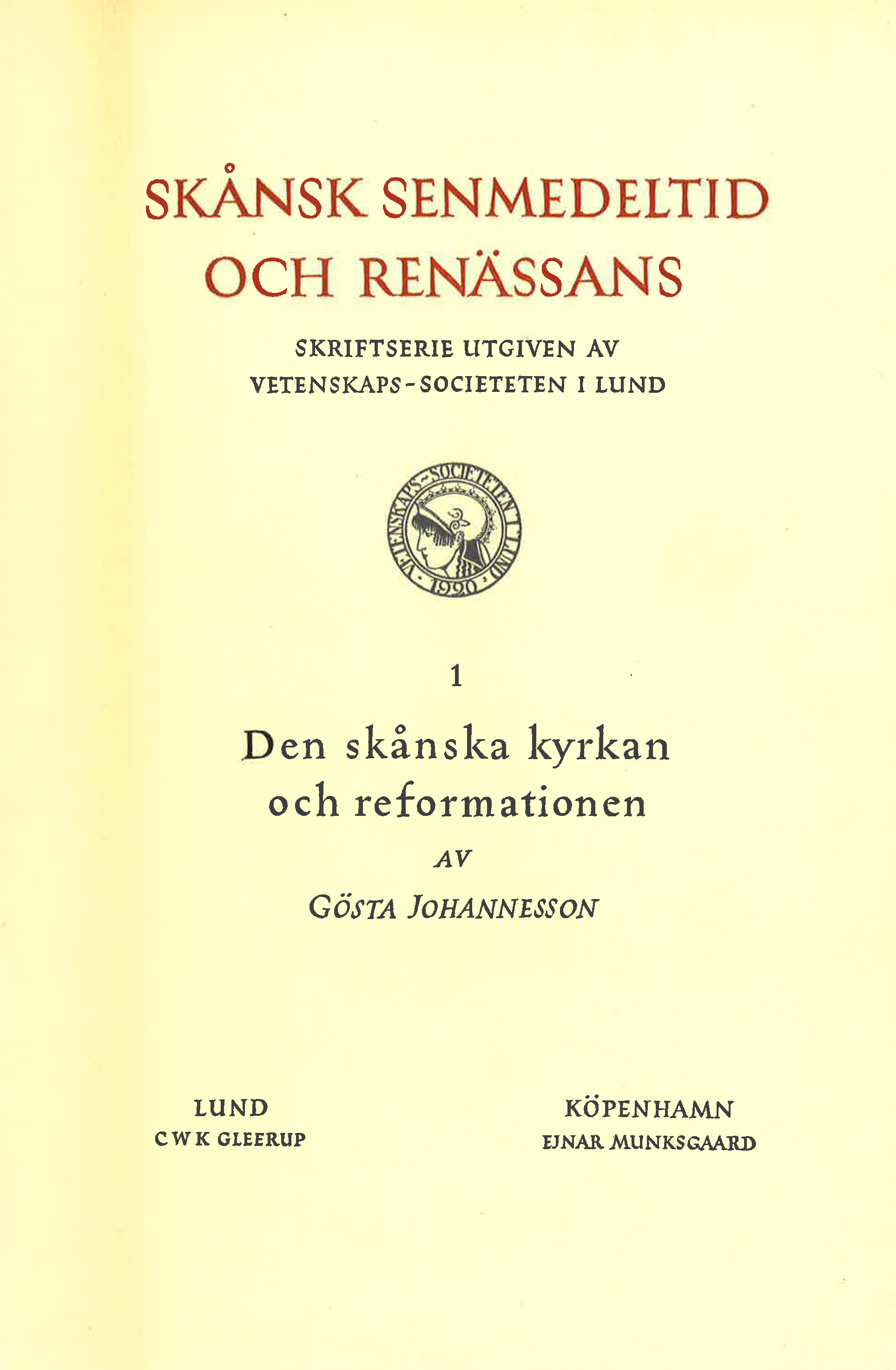 Den skånska kyrkan och reformationen
