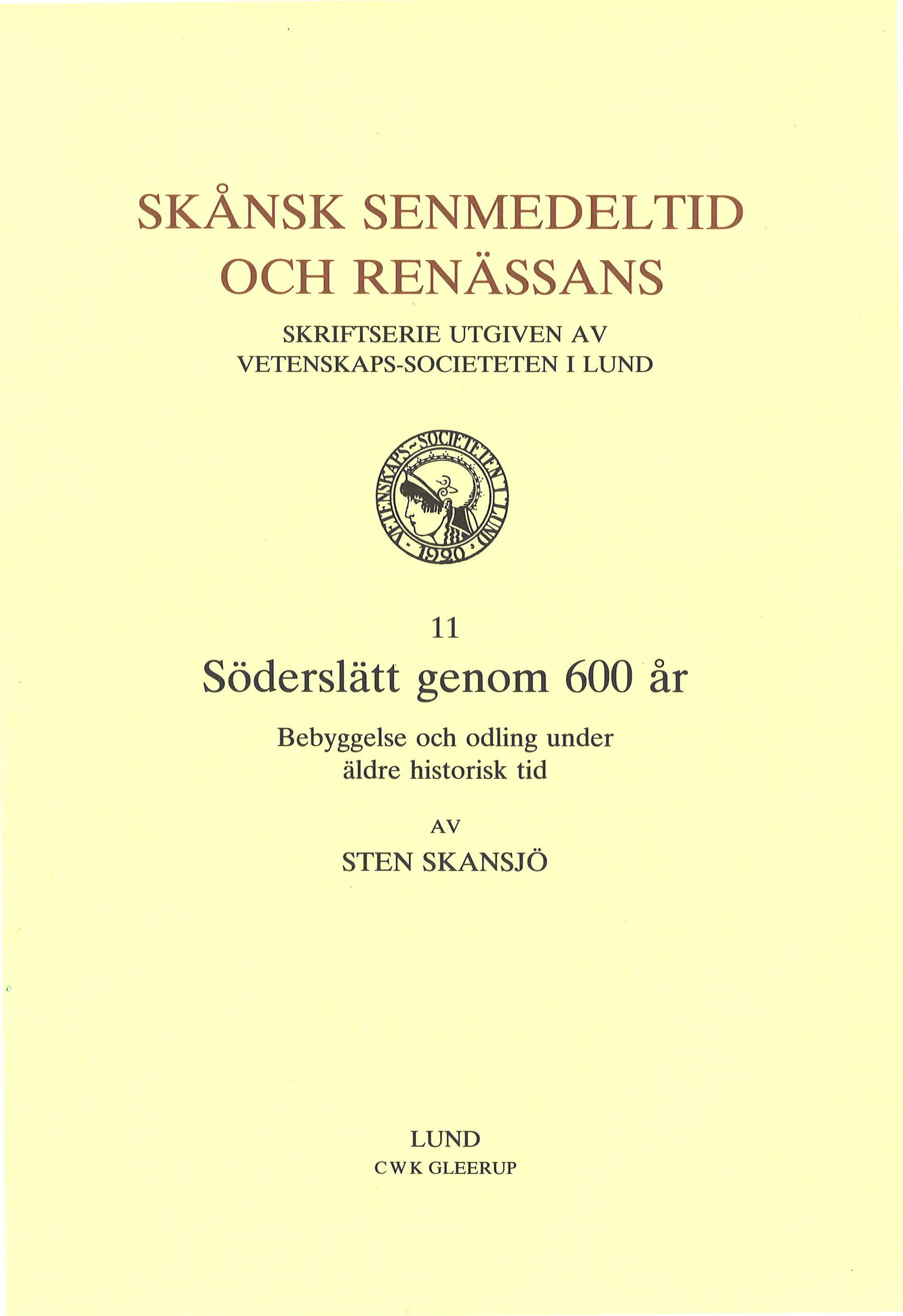 Söderslätt genom 600 år