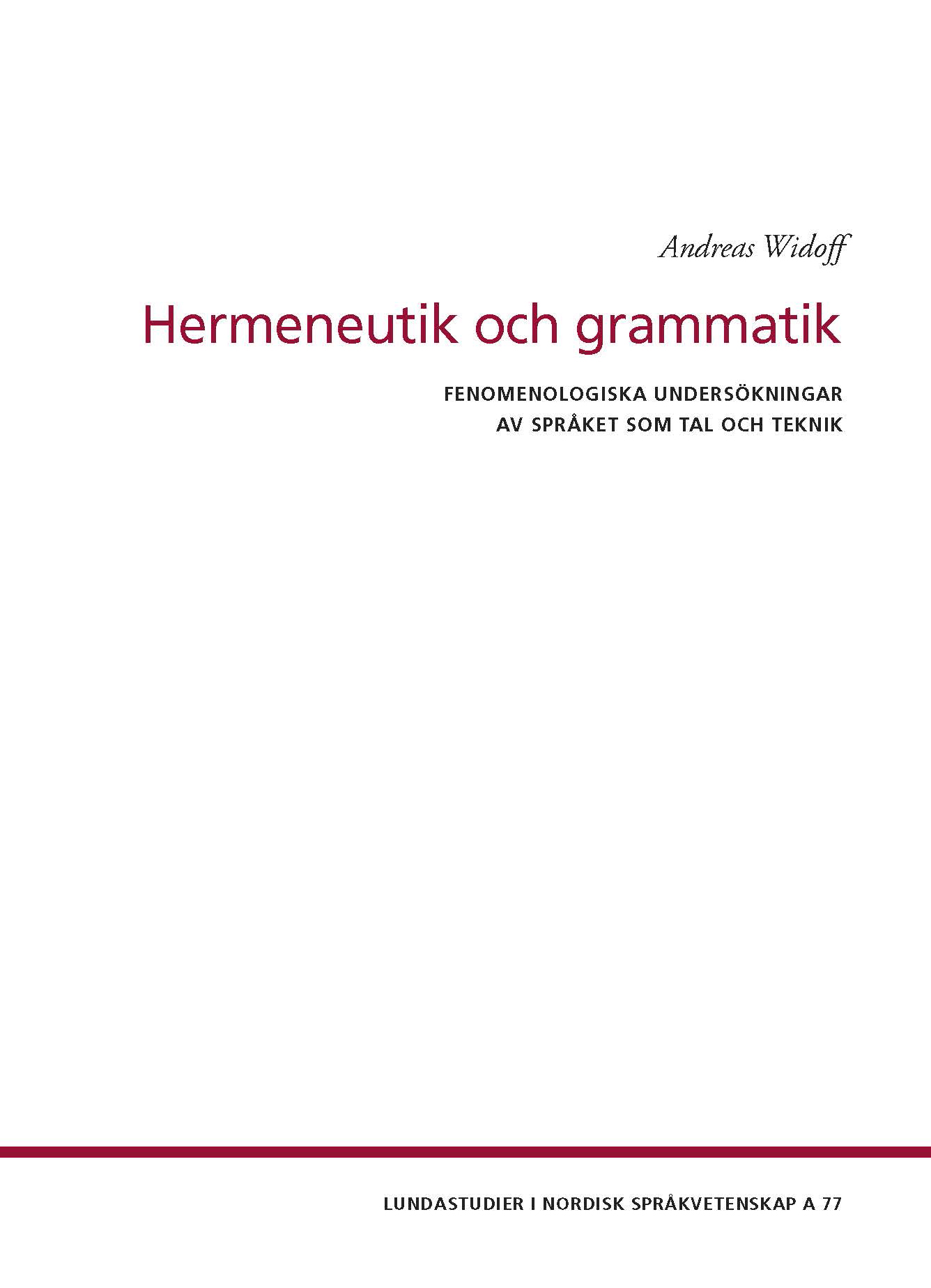 Hermeneutik och grammatik