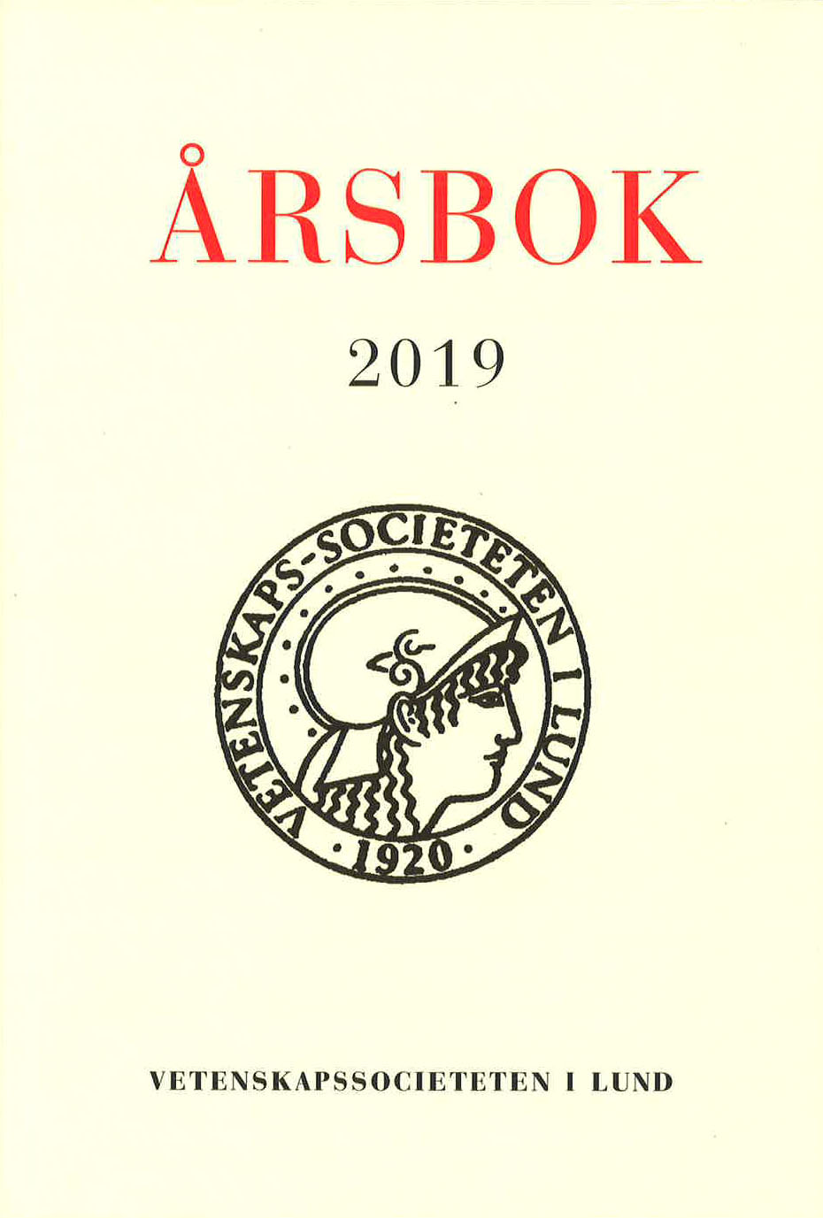 Vetenskapssocieteten i Lund. Årsbok 2019