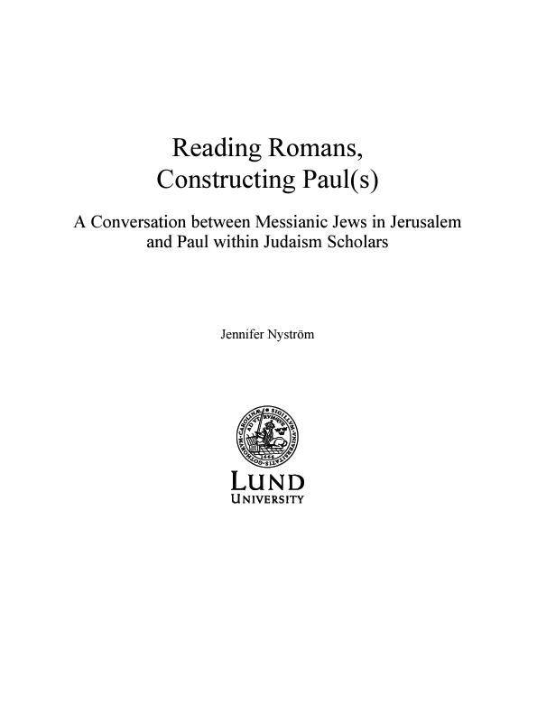 Reading Romans, Constructing Paul(s)