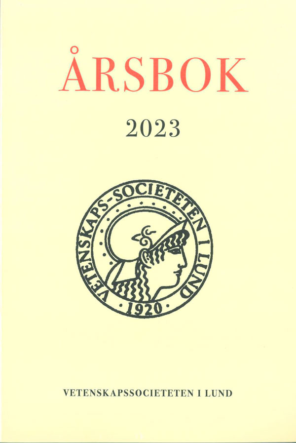 Vetenskapssocieteten i Lund. Årsbok 2023