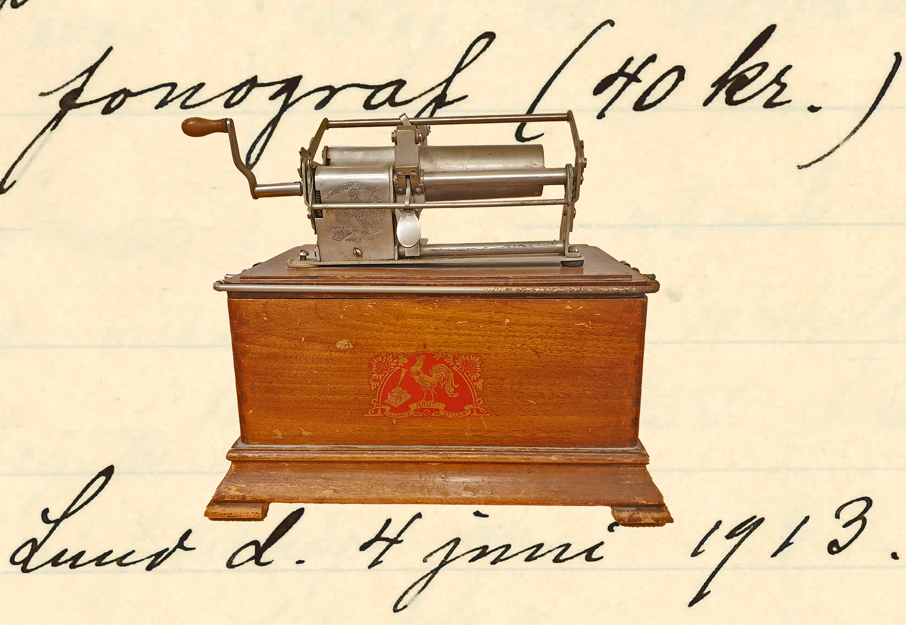 Fonograf inköpt till Folklivsarkivet 1913 Fonograf inköpt till Folklivsarkivet 1913