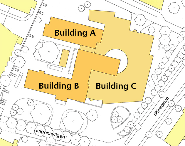 Building map.